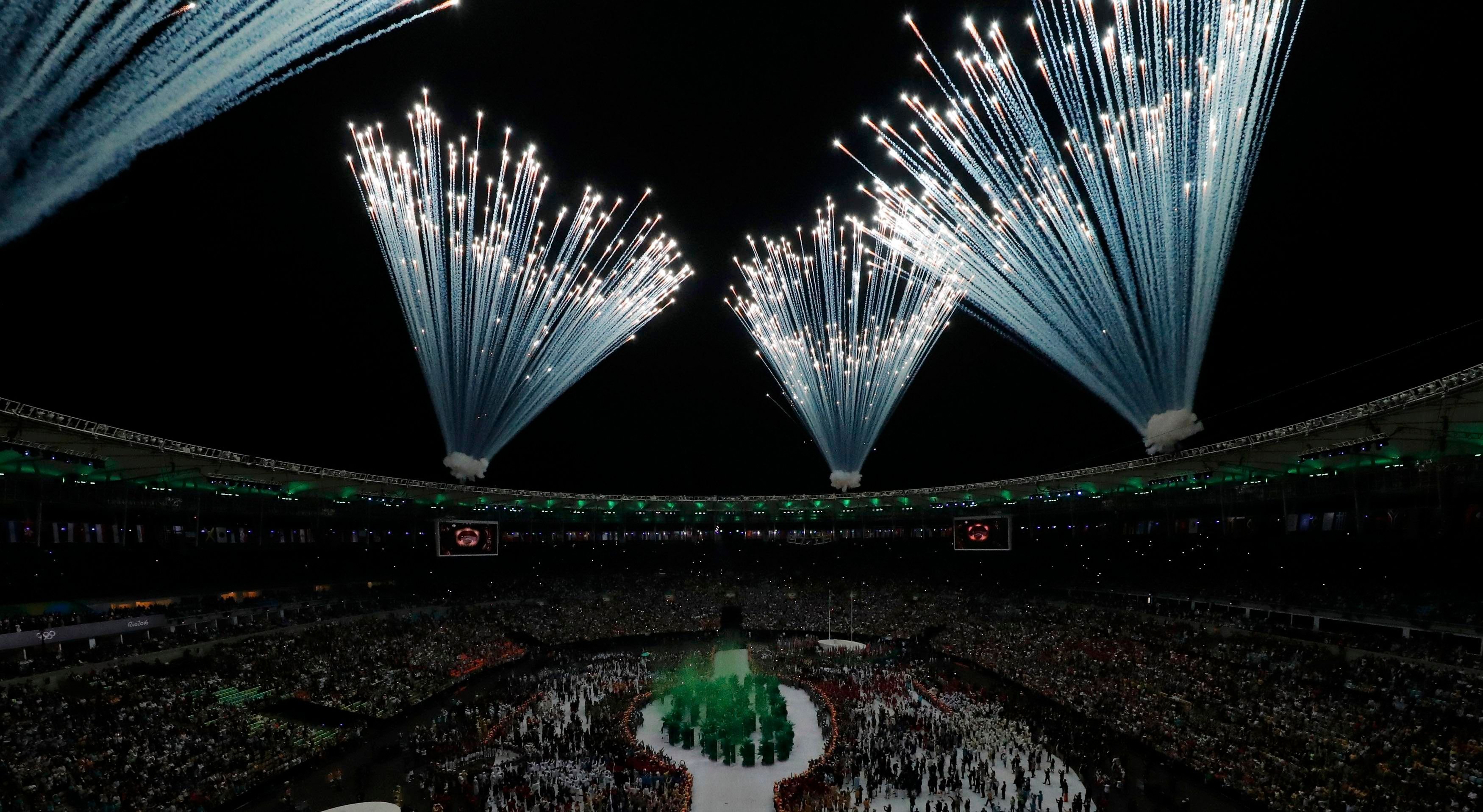 Feuerwerk im Maracana