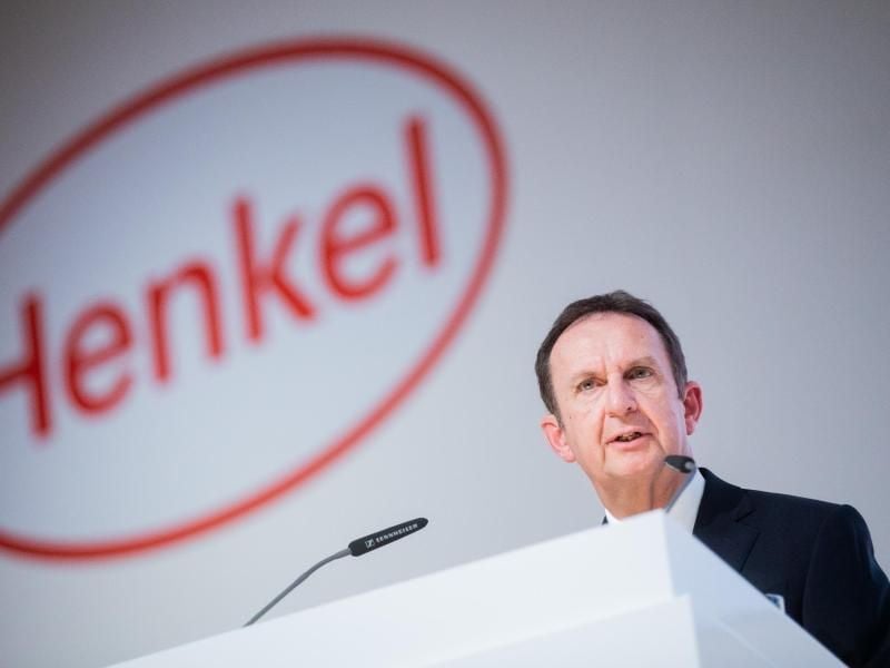 Hans Van Bylen, Vorstandsvorsitzender von Henkel, spricht auf der Hauptversammlung. Foto: Rolf Vennenbernd