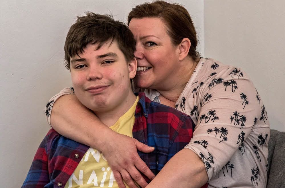Sie haben harte Zeiten gemeinsam durchgestanden: Antonio und seine Mutter Katja Probst