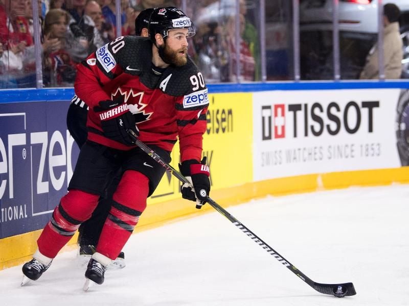 Kanadas Ryan O'Reilly hat in der Verlängerung gegen Russland das entscheidende Tor geschossen. Foto: Marius Becker