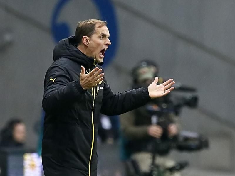 Thomas Tuchel ist von der Niederlage Dortmunds gar nicht begeistert. Foto: Ronald Wittek