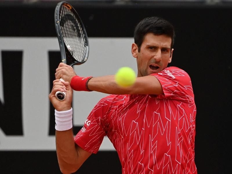 Hat das Turnier in Rom mit einem Rekord gewonnen: Novak Djokovic in Aktion. Foto: Alfredo Falcone/LaPresse via ZUMA Press/dpa