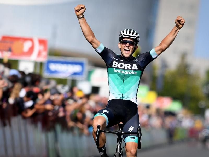 Gregor Mühlberger konnte die erste Etappe der Rumänien-Rundfahrt gewinnen. Foto: David Stockman/BELGA/dpa/Archiv