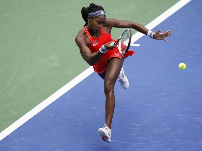 Tennis-Shootingstar Coco Gauff in Aktion. Foto: Frank Franklin II/AP/dpa