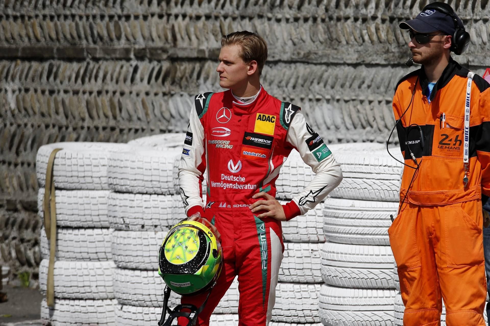 Mick Schumacher nach seinem Unfall im Training.