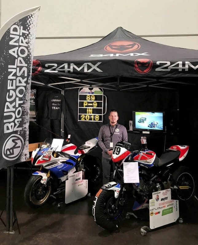 Sasha Prahl schied aufgrund eines Sturzes mit seiner Suzuki Gladius in Schleiz vorzeitig aus.