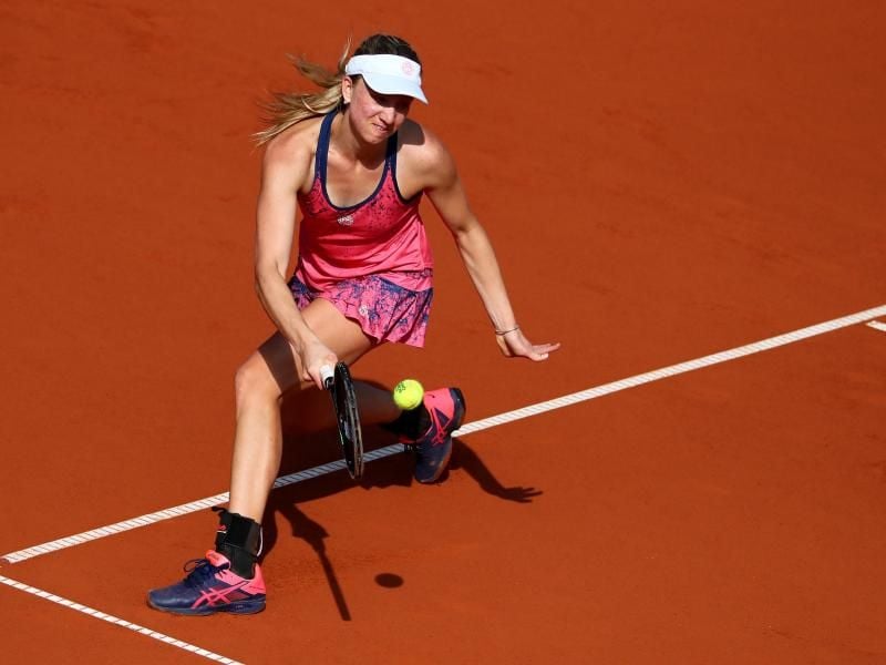 Ist in Nürnberg ausgeschieden: Mona Barthel. Foto: Daniel Karmann