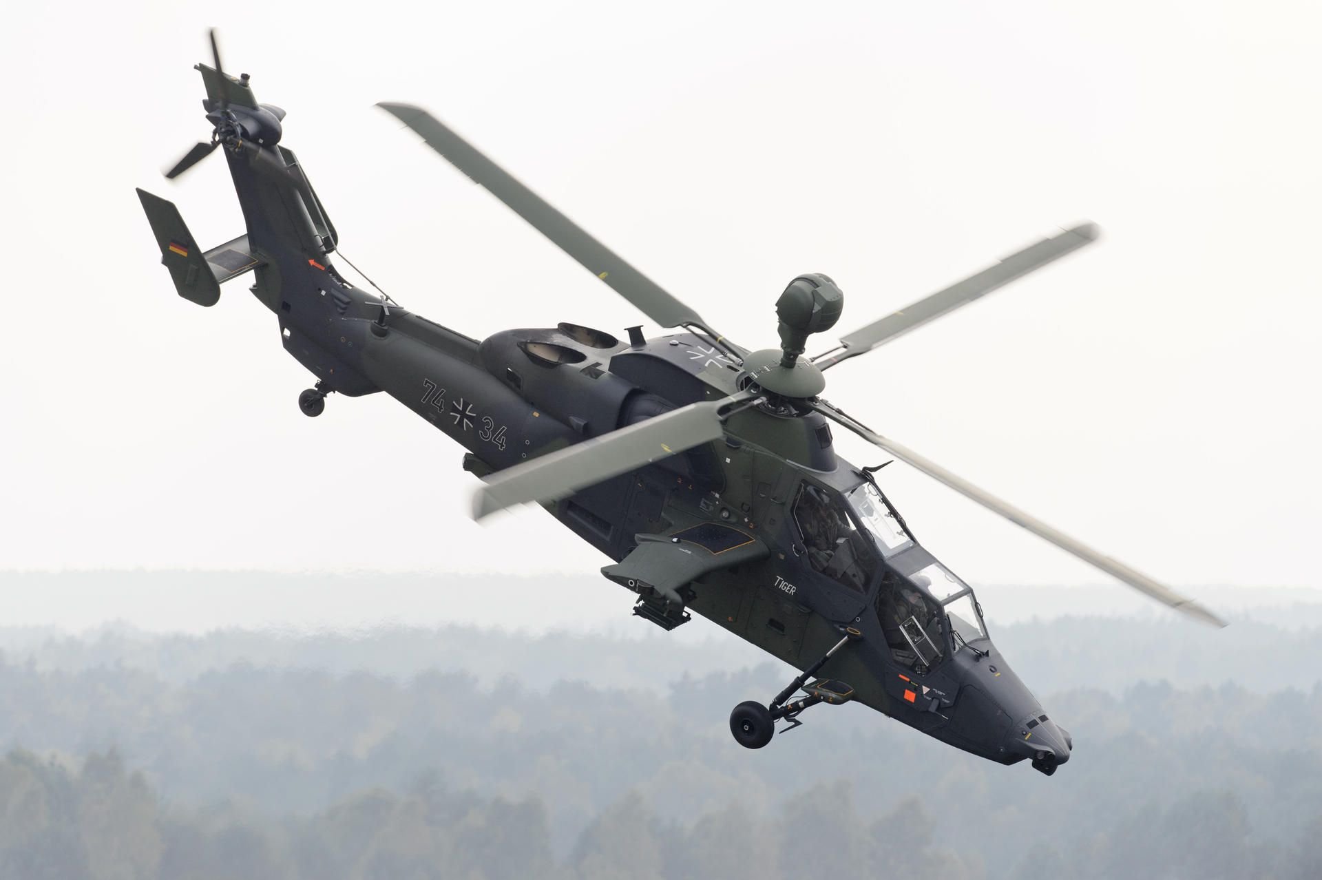 Ein Kampf-Hubschrauber vom Typ Tiger.