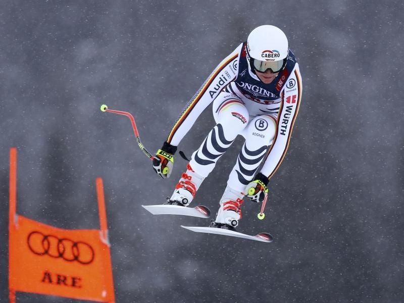 Nach der Abfahrt der Kombination ist Meike Pfister auf dem 19. Platz. Foto: Marco Trovati/AP