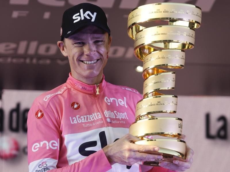 Chris Froome hat auch den Giro d'Italia gewonnen. Foto: Gregorio Borgia/AP