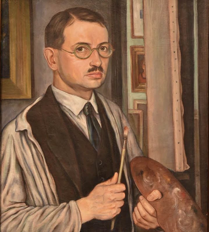 Erwin Müller in seinem Atelier in Reichenberg, dem heutigen Liberec. Nach dem Zweiten Weltkrieg kam er nach Naumburg, wo er kaum Spuren hinterließ.