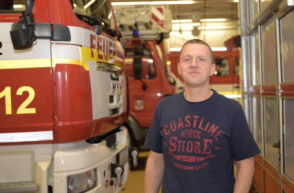 Mike Possekel von der Quedlinburger Feuerwehr wurde als „Helfer des Jahres“ ausgezeichnet.