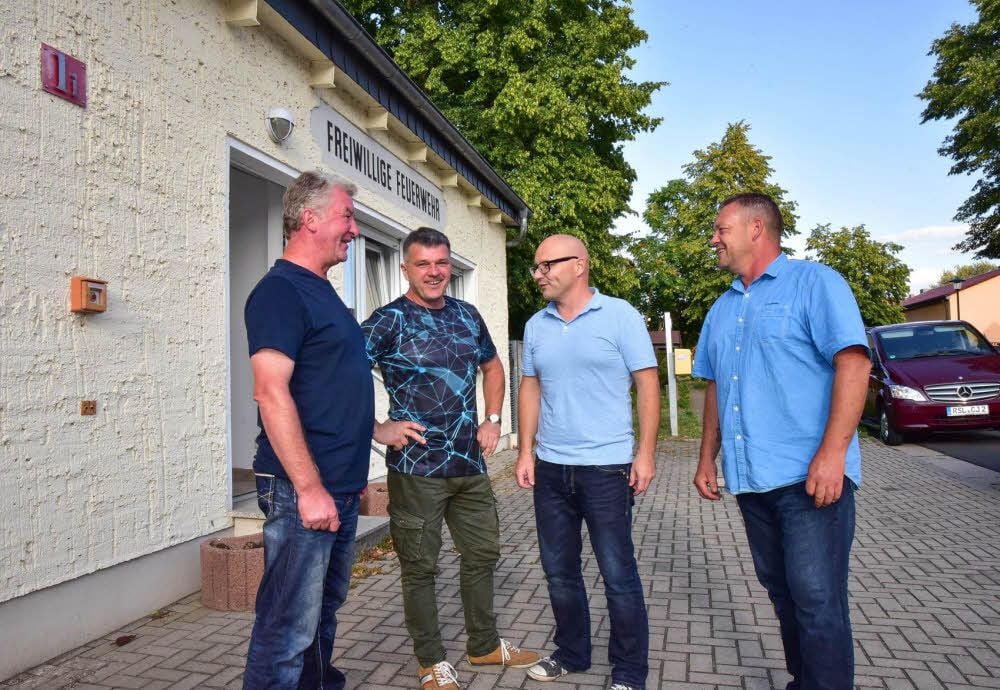 Die Ortschaftsräte von Brambach: Gerald Buhro, Gunnar Johannes, Frank Kamenik und Ortsbürgermeister Maik Hoßbach (v.l.n.r.).