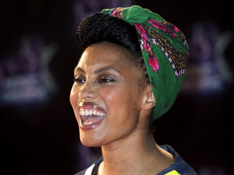 Die französische Sängerin Imany hatte Spaß in Berlin - und begeisterte ihr Publikum. Foto: Arnold Jerocki/Archiv