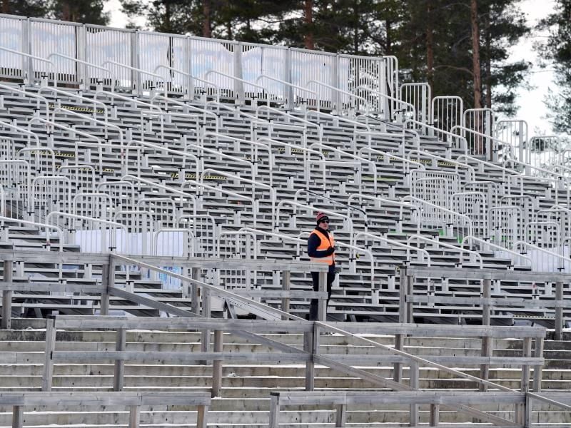 Die Biathlon-Wettkämpfe werden ohne Zuschauer ausgetragen stattfinden. Foto: Jussi Nukari/Lehtikuva/dpa