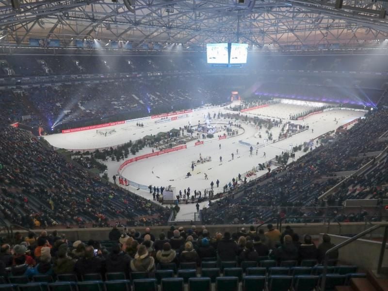 Die Biathlon-Veranstaltung in der Arena des Fußball-Bundesligisten FC Schalke 04 findet 2020 nicht statt. Foto: Friso Gentsch/dpa