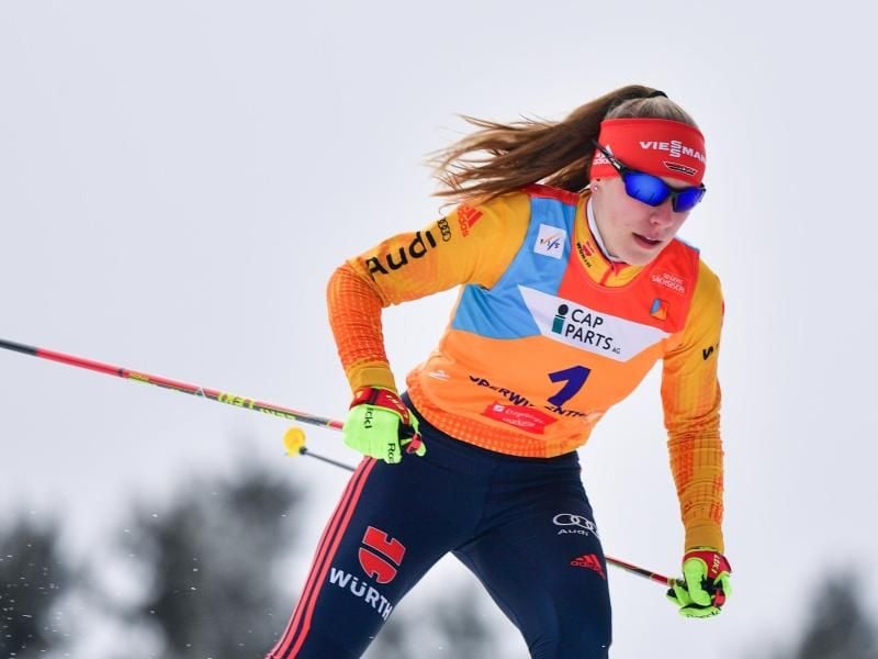 Jenny Nowak sicherte sich den ersten deutschen Meistertitel in der Kombination der Frauen überhaupt. Foto: Hendrik Schmidt/dpa-Zentralbild/dpa