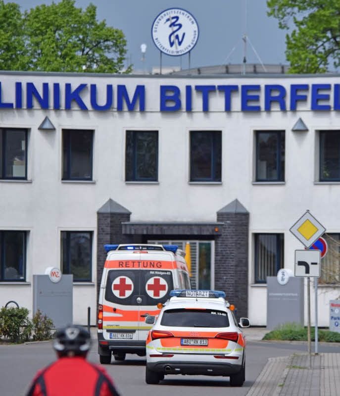 Das Klinikum in Bitterfeld.