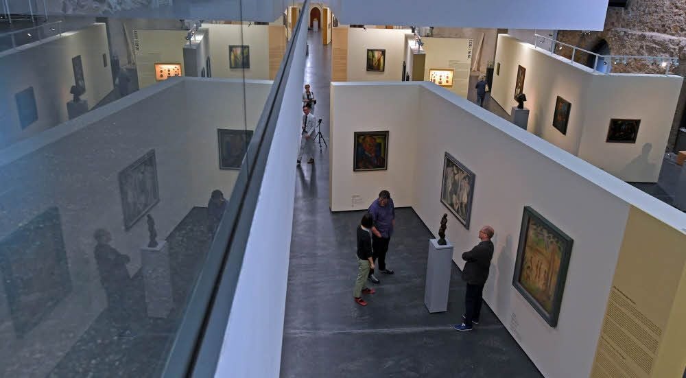 „Wege der Moderne“ heißt die neue Dauerausstellung im Westflügel der Moritzburg. Ende Februar 2018 öffnet der zweite Teil im Nordtrakt.