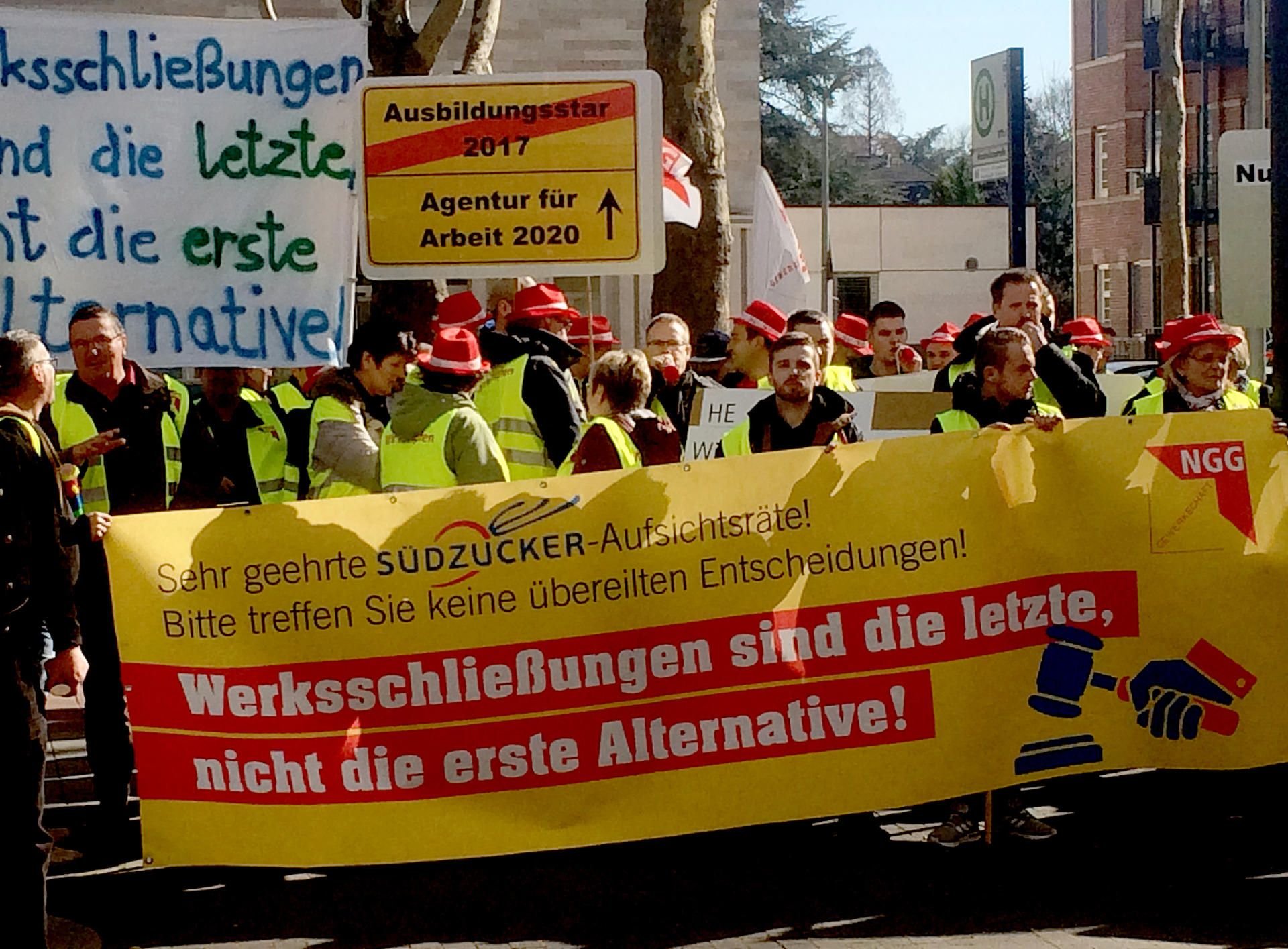 Protest der Beschäftigen von Südzucker