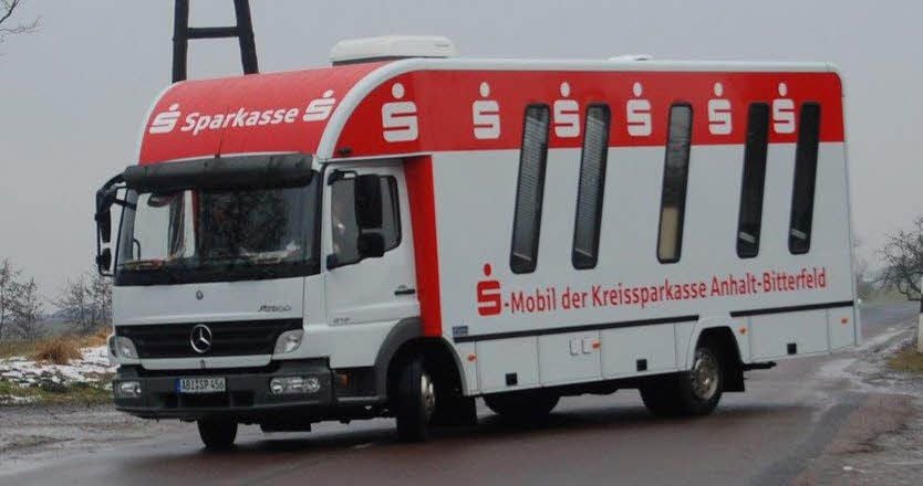 Die rollende Geschäftsstelle der Kreissparkasse hatte im Juni einen Unfall und erlitt laut Gutachten einen Totalschaden.