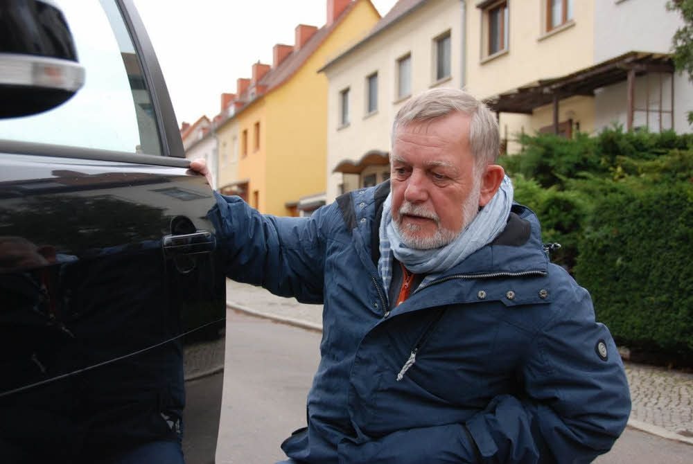 Das Auto von Andreas Reimer ist an einer Seite komplett zerkratzt.