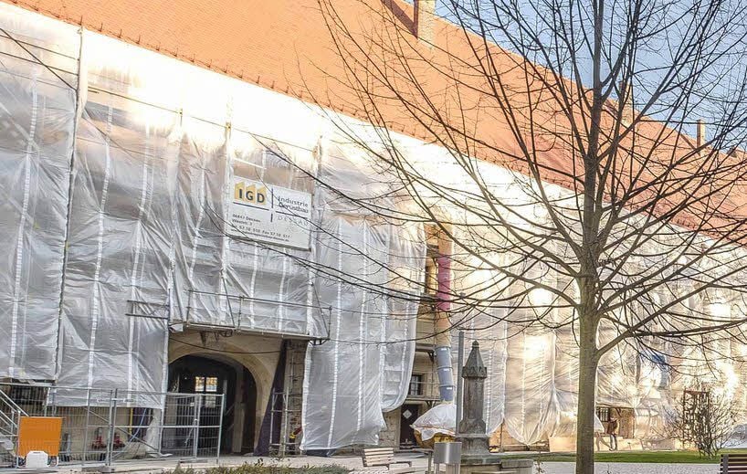 Weiter geht’s: Im Augusteum, dem Vordergebäude des Lutherhauses Wittenberg, wurde der dritte Bauabschnitt in Angriff genommen.