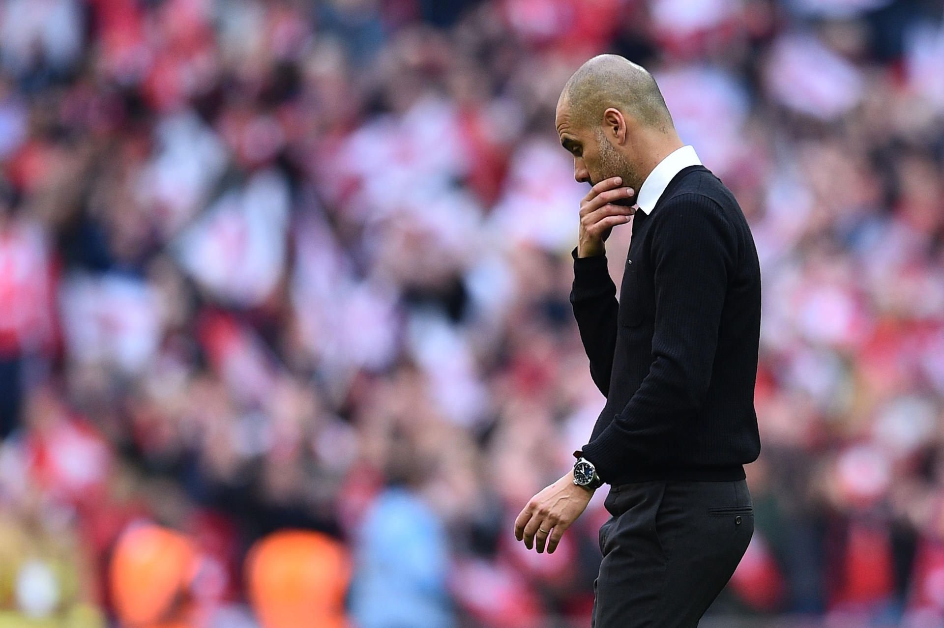 Pep Guardiola ist mit ManCity im Halbfinale des FA Cups gegen Arsenal gescheitert.