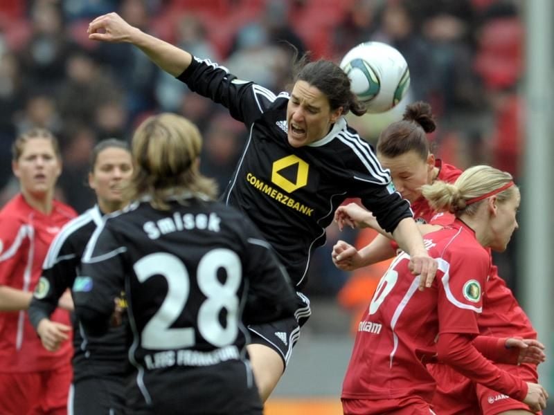 Die Fußball-Frauen vom 1. FFC Frankfurt fusionieren mit der Eintracht. Foto: Federico Gambarini/dpa