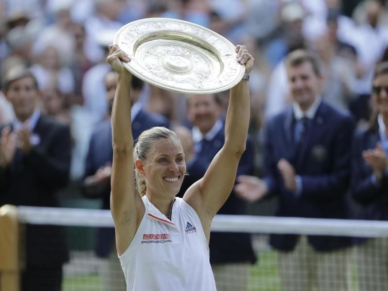 Titelverteidigerin in Wimbledon: Angelique Kerber. Foto: Ben Curtis/AP