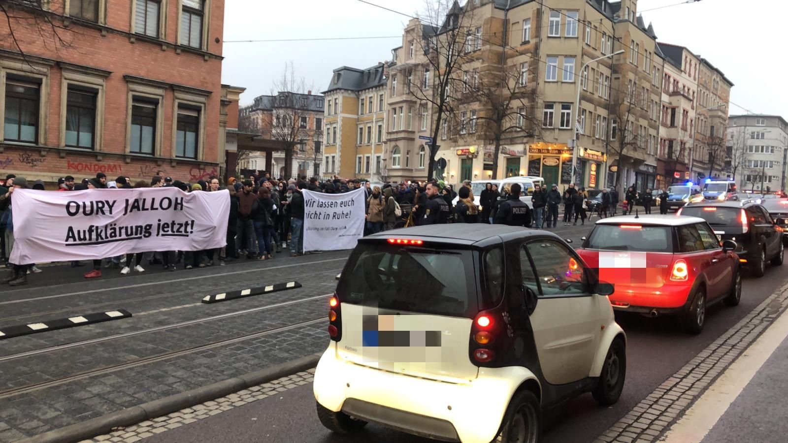 Demo in der Ludwig-Wucherer-Straße