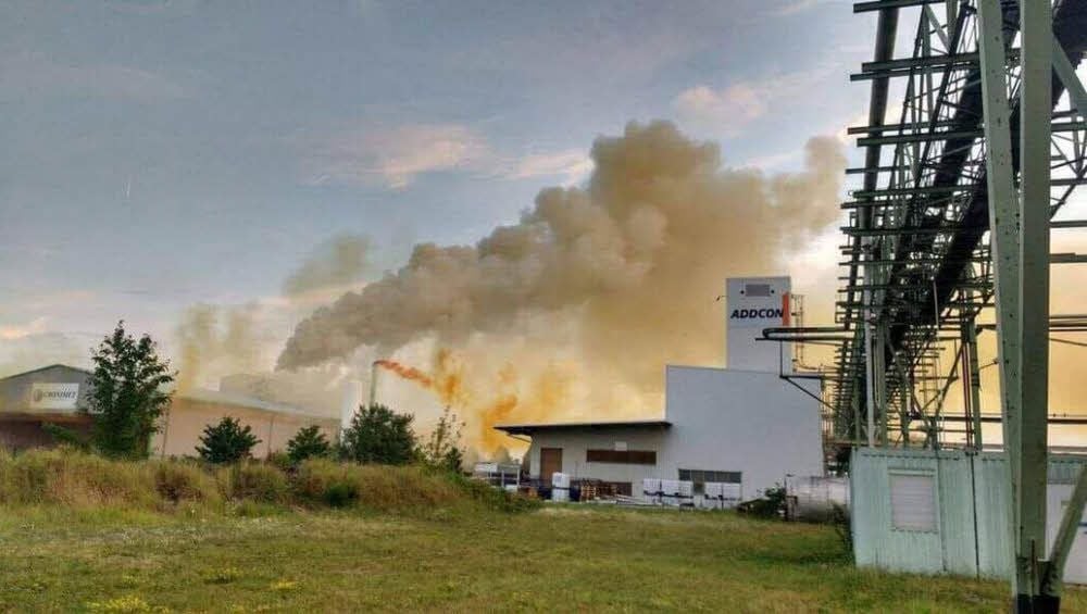 Bei der Cronimet Envirotec GmbH im Chemiepark Bitterfeld-Wolfen, unweit von „Addcon“, kam es zu einem Zwischenfall.