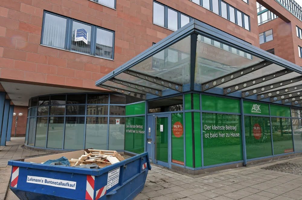 Im Leopold-Carré baut die AOK ihr neues Kundencenter aus.