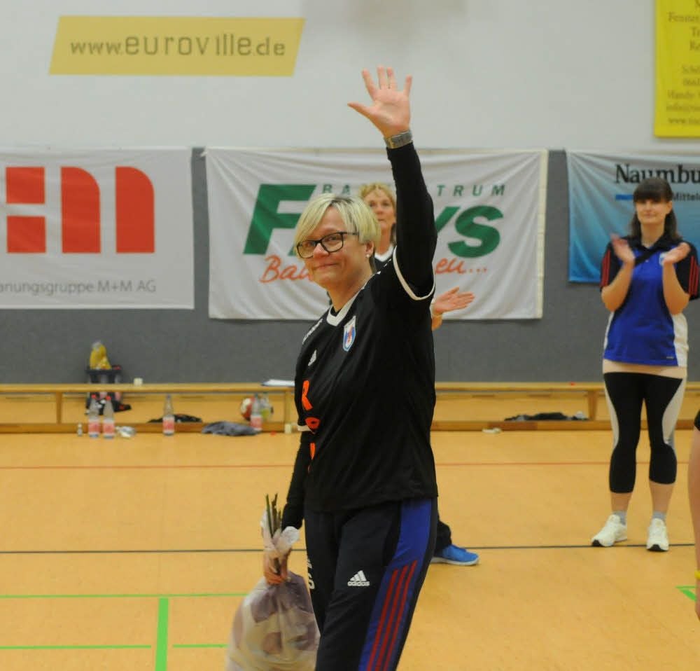 Abschiedsschmerz: nicht nur für Ines Seidler ein bewegender Augenblick.