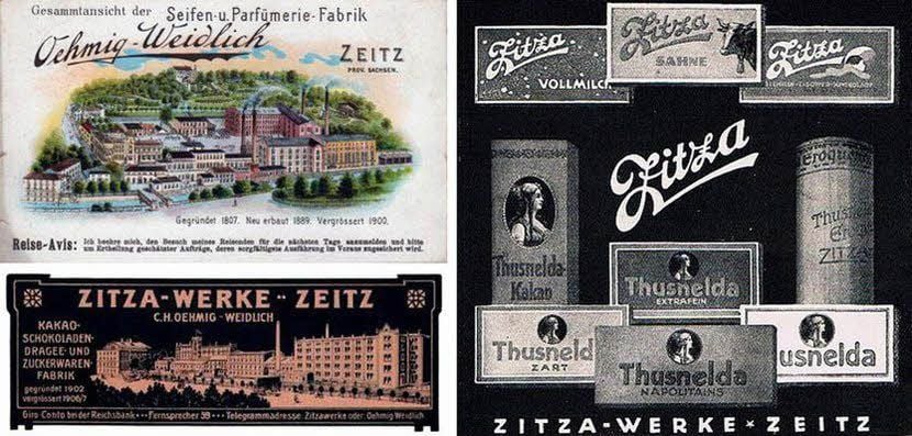 Schon um 1900 taucht auf Briefköpfen der Firma die Bezeichnung Zitza-Werke auf.