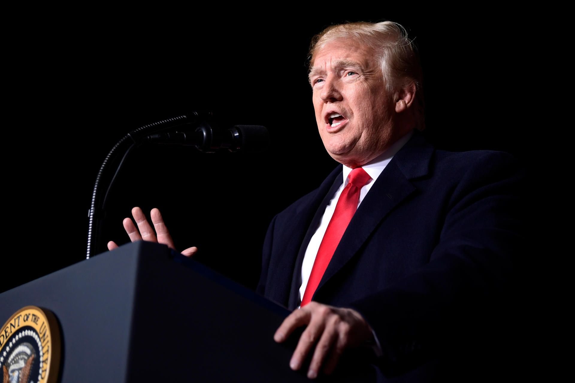US-Präsident Donald Trump bei einer Wahlkampfveranstaltung.