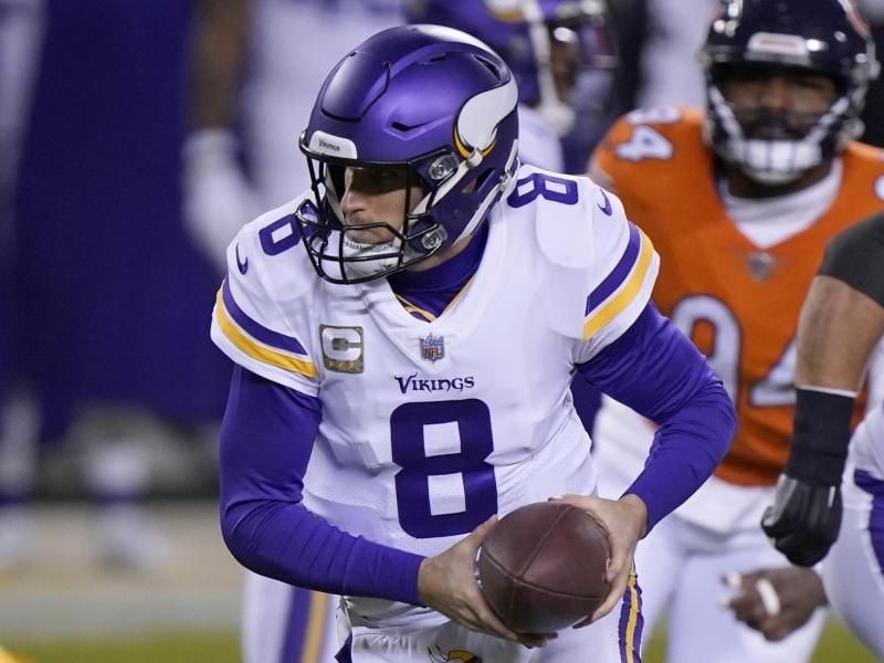 Kirk Cousins, Quarterback bei den Minnesota Vikings, in Aktion. Foto: Nam Y. Huh/AP/dpa