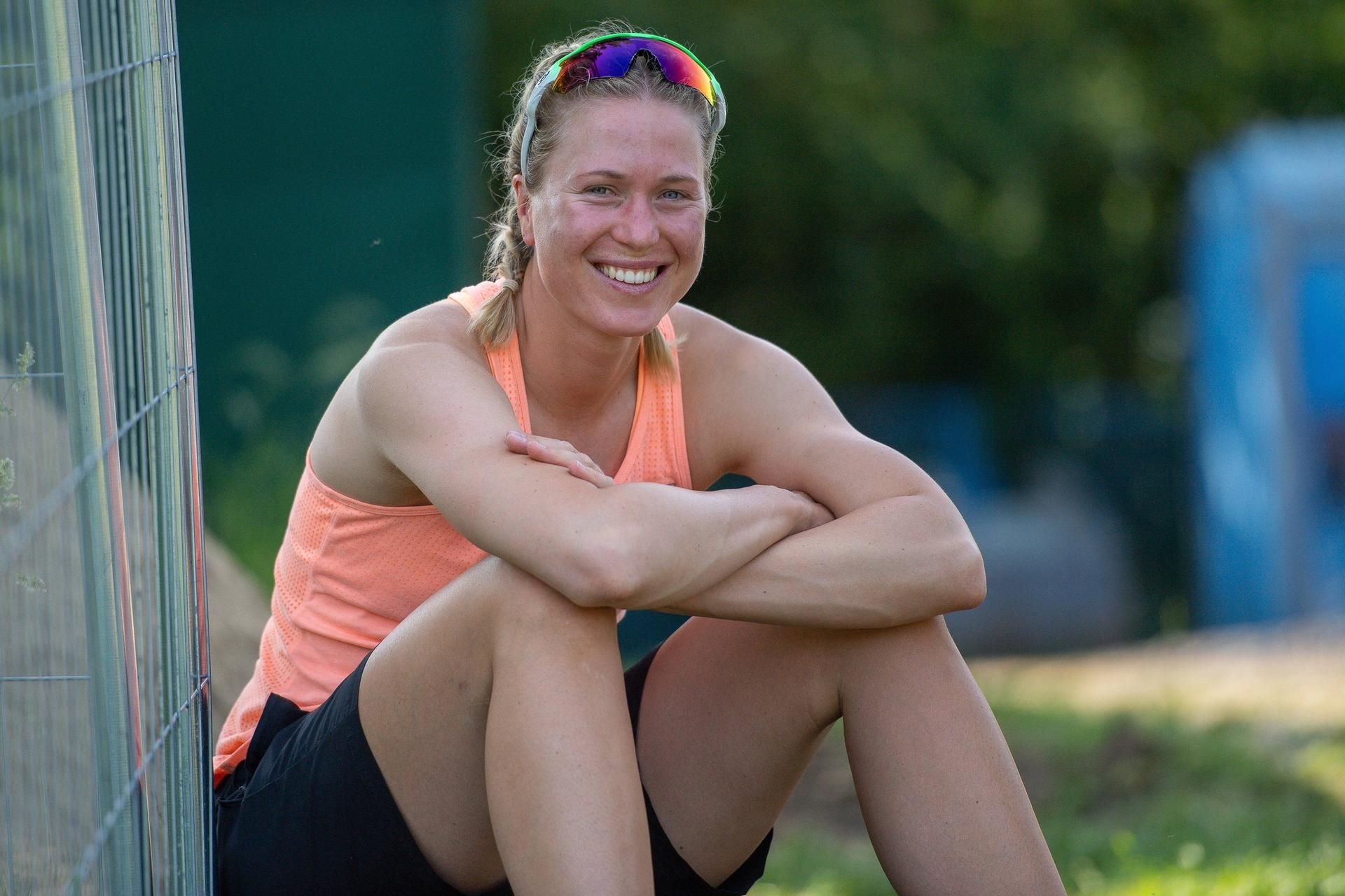 Ruderin Julia Lier, hier 2019 beim Training in Halle, holte 2016 in Rio Olympiagold.