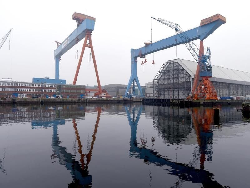 ThyssenKrupp Marine Systems in Kiel. Foto: Carsten Rehder/ARCHIV