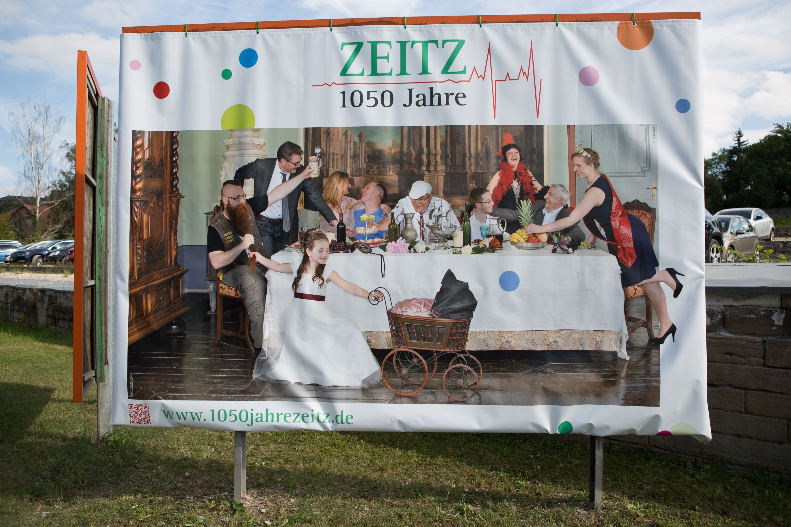 Das Werbeplakat für 1050 Jahre Zeitz sorgt für Diskussionen.