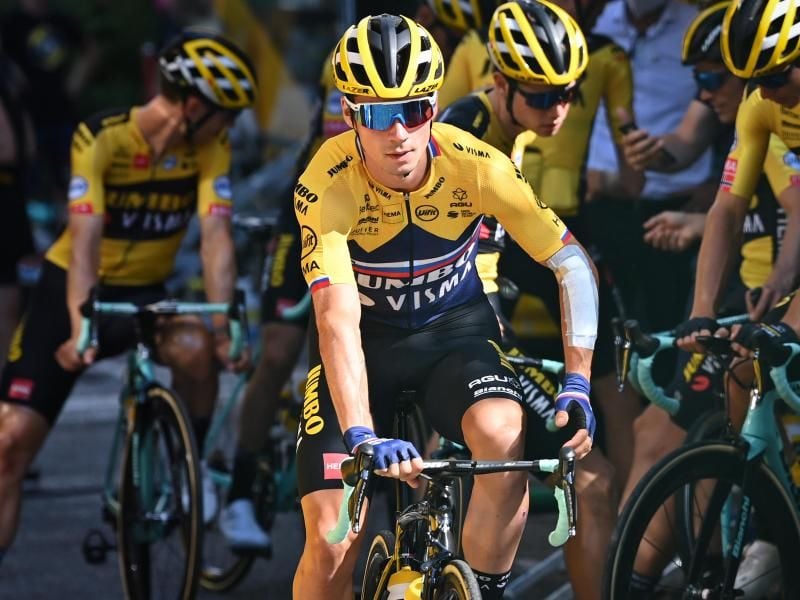Jumbo-Visma-Kapitän Primoz Roglic rechnet sich gute Chancen auf den Tour-Sieg aus. Foto: David Stockman/BELGA/dpa