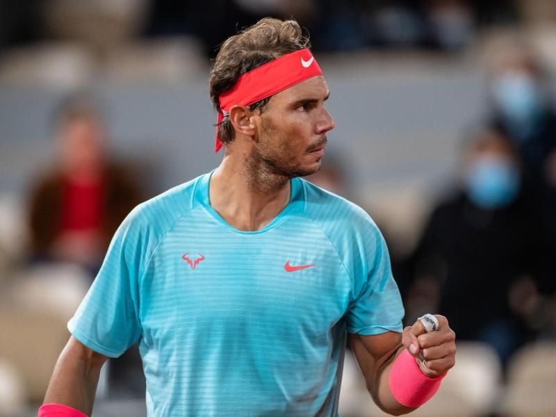 Rafael Nadal hat zum 13. Mal das Finale im Stade Roland Garros erreicht. Foto: Aurelien Morissard/XinHua/dpa