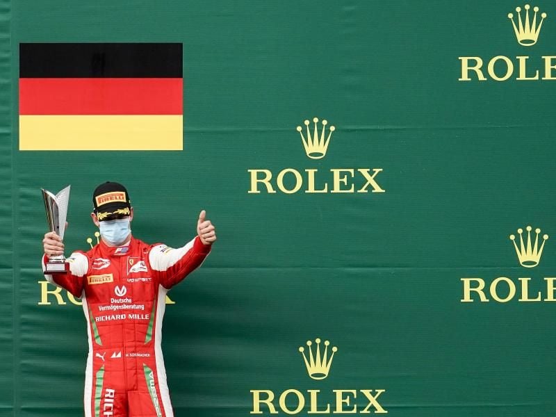 Mick Schumacher hat sich in der Formel-2-Gesamtwertung auf Platz vier verbessert. Foto: James Gasperotti/ZUMA Wire/dpa