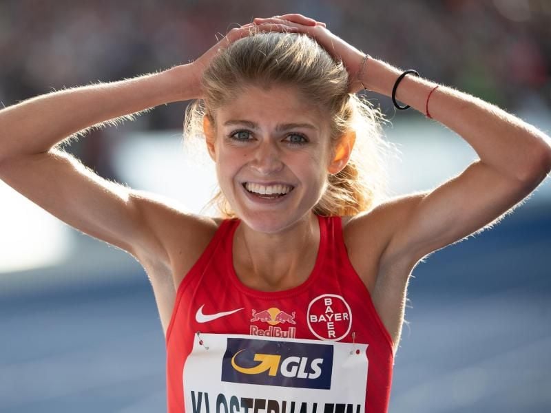 Konstanze Klosterhalfen hat bei der DM in Berlin einen neuen deutschen Rekord über 5000 Meter aufgestellt. Foto: S. Hoppe