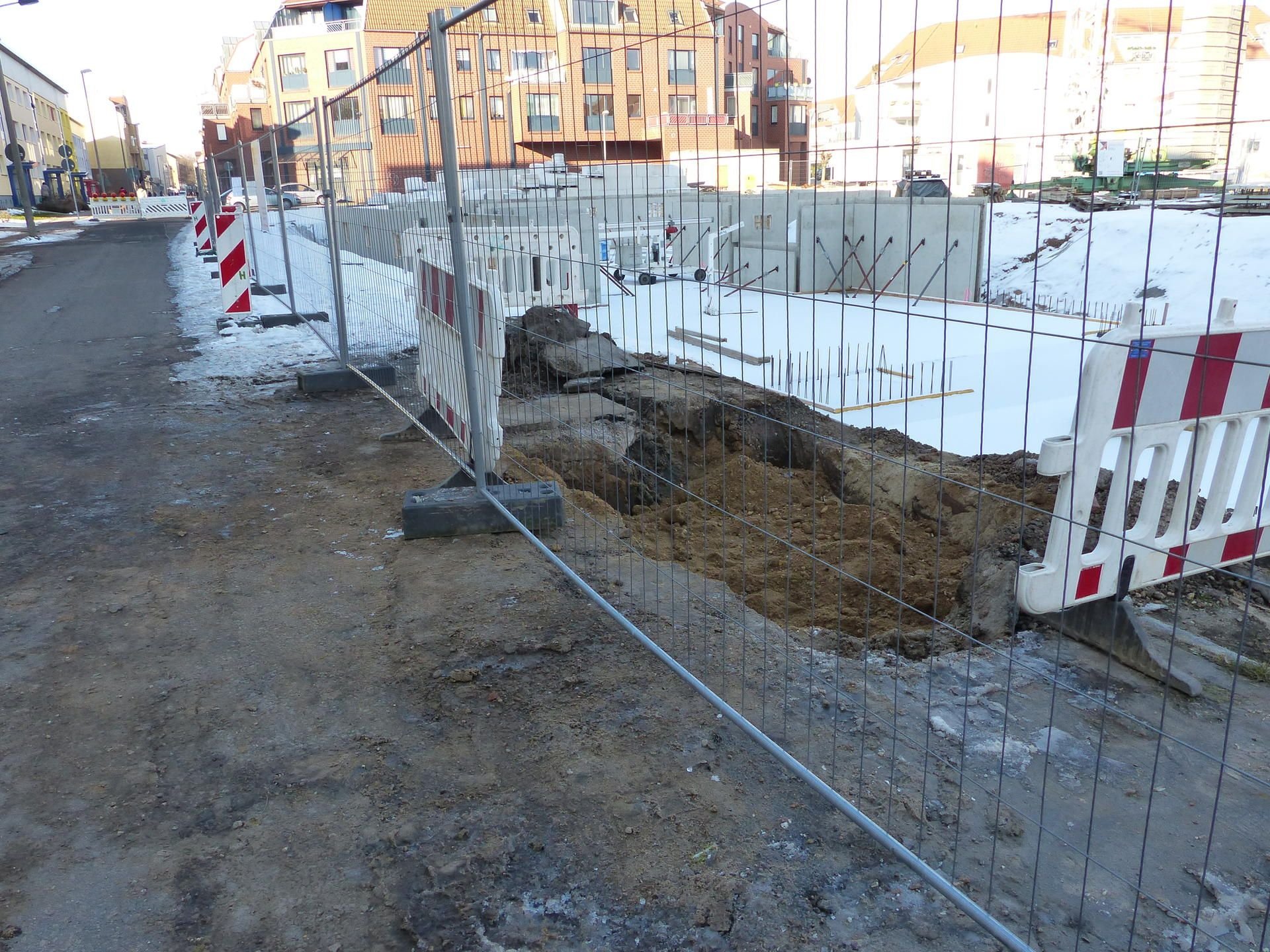 Wegen einer Unterspülung bleibt die Burgstraße vorerst gesperrt