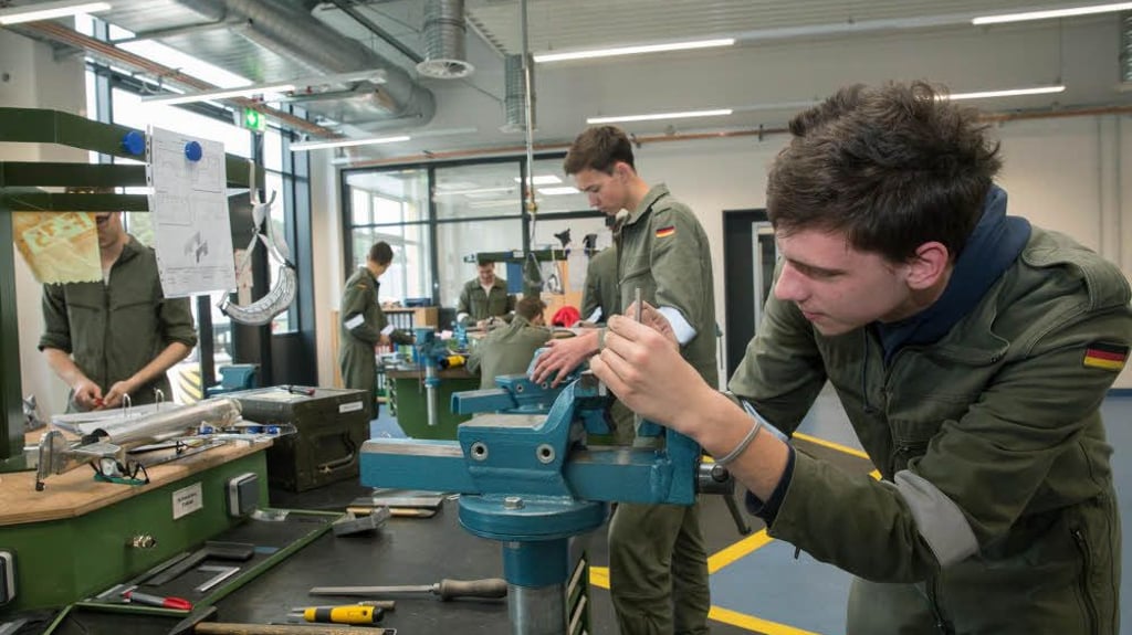 Ausbildung Bei Der Bundeswehr Mit Hauptschulabschluss Ausbildung bei der Bundeswehr: Ausbildung bei der Bundeswehr: Feilen an