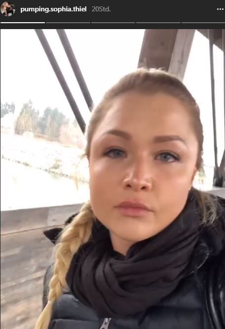 Sophia erzählte den Fans in ihrer Instagram-Story von der Beerdigung.