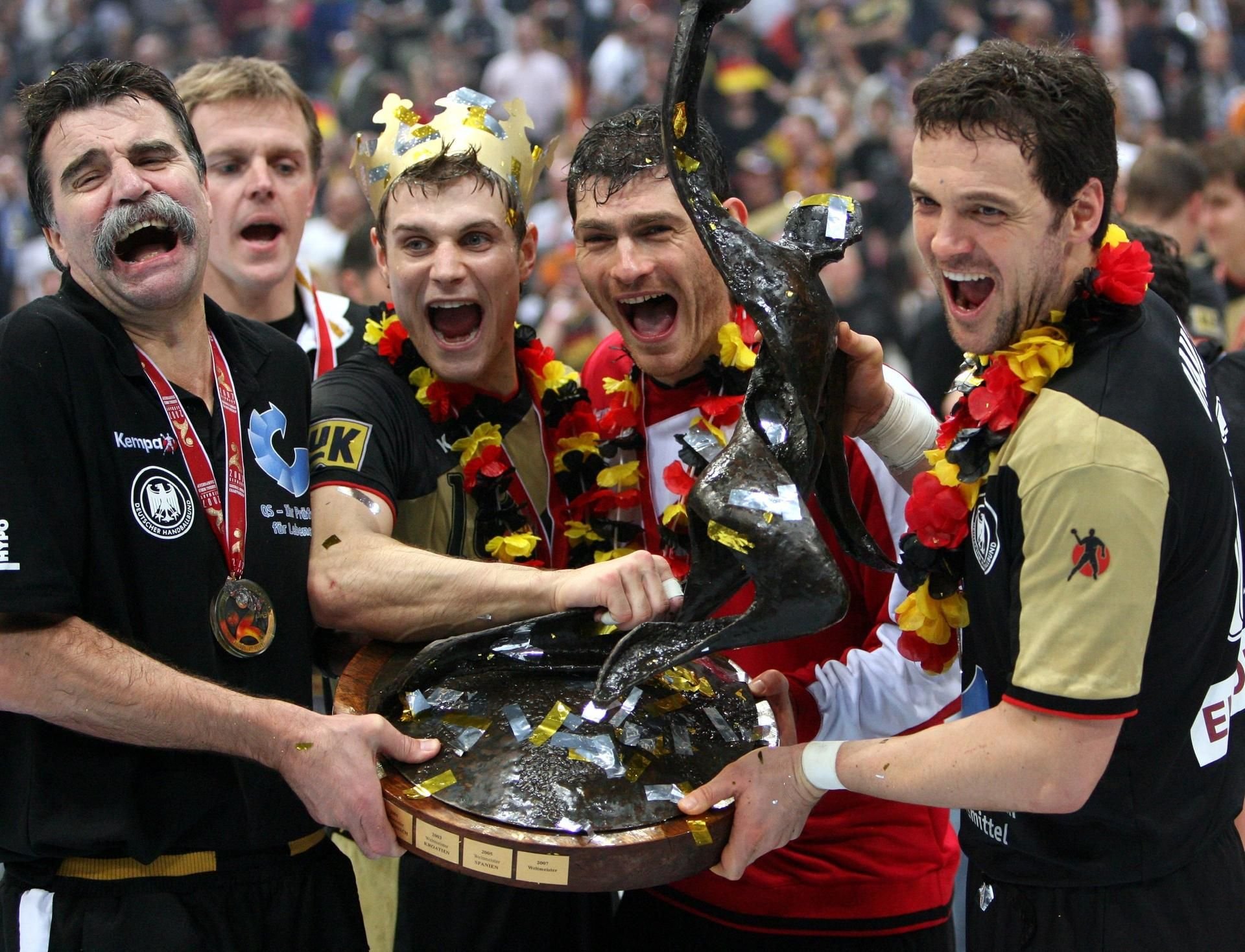 Deutschland wird im Jahr 2007 Handball-Weltmeister.