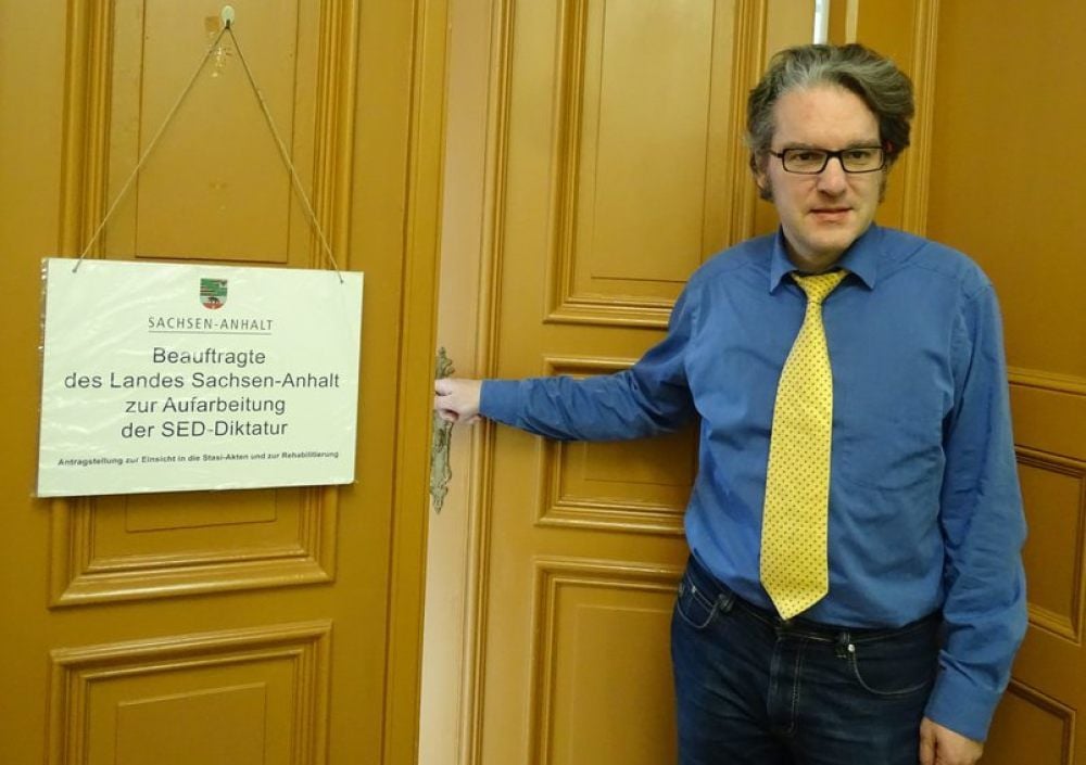 Wolfgang Laßleben hier beim Sprechtag im Annaburger Rathaus