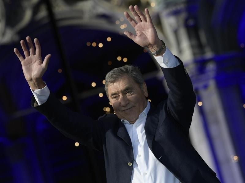 Eddy Merckx wurde in Brüssel gefeiert. Foto: Yorick Jansens/BELGA